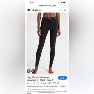 Two pairs of Ugg sample  Paloma leggings. Size small so soft